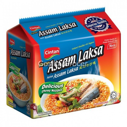 Cintan Asam Laksa Instant Noodles - 76g X 5